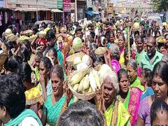 பழனியில் வள்ளிக்கு தாய் வீட்டு சீதனத்தை வழங்கிய குறவர் இன மக்கள்..!