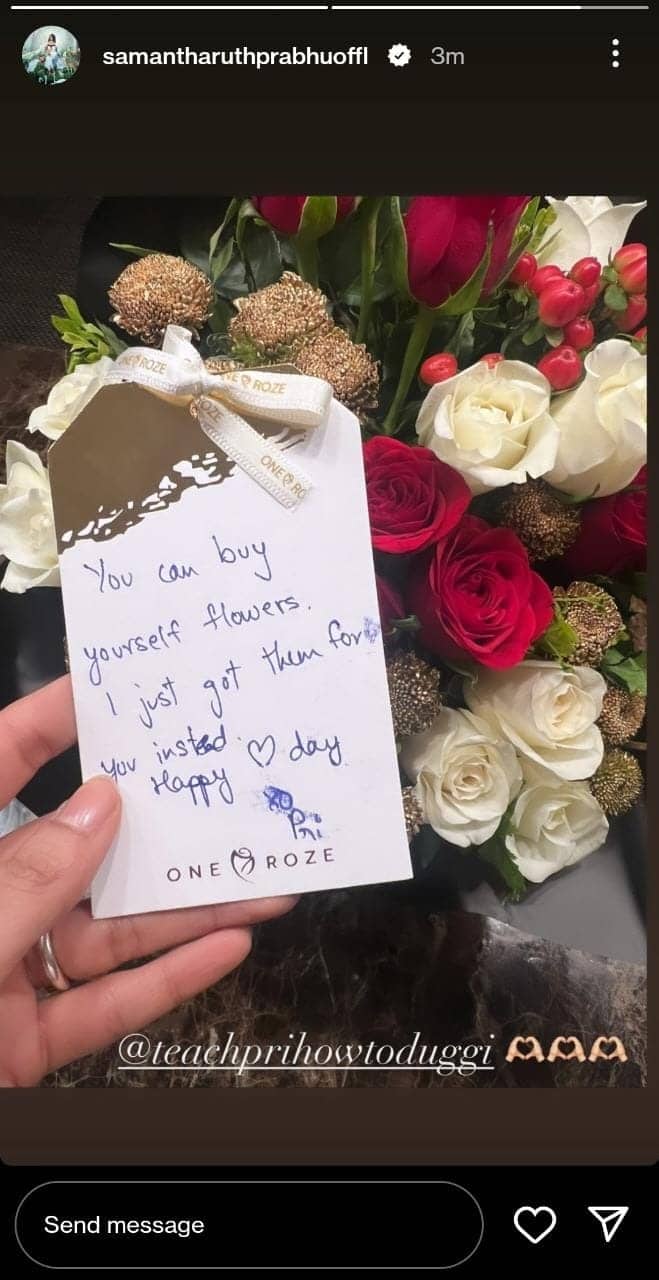 Valentine Day 2023: वैलेंटाइन डे पर समांथा रुथ प्रभु को किसने दिए गुलाब के फूल, जानिए कौन है एक्ट्रेस का स्पेशल वन?