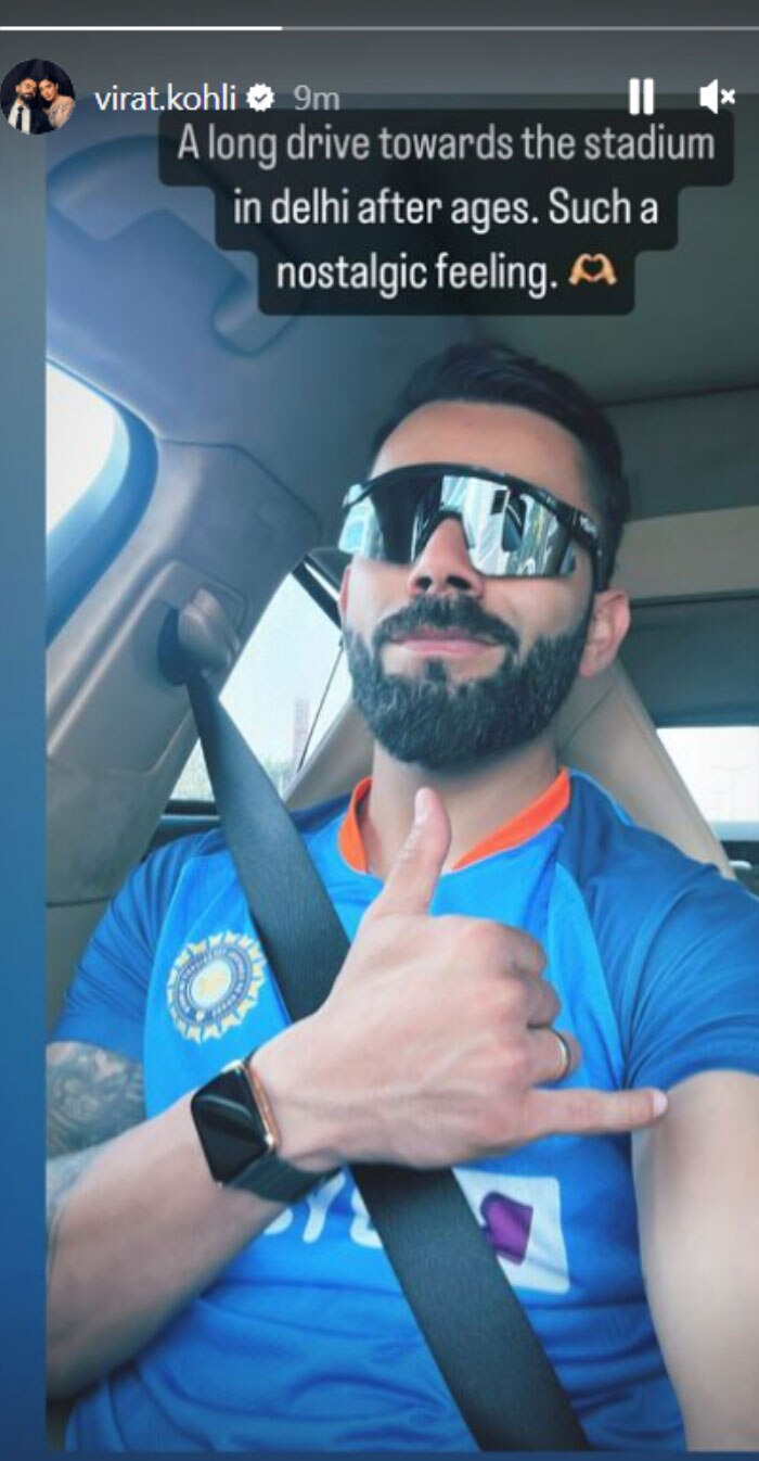 Nostalgic Feeling': Virat Kohli Drives To Arun Jaitley Stadium In Delhi Ahead Of Second Test vs Australia