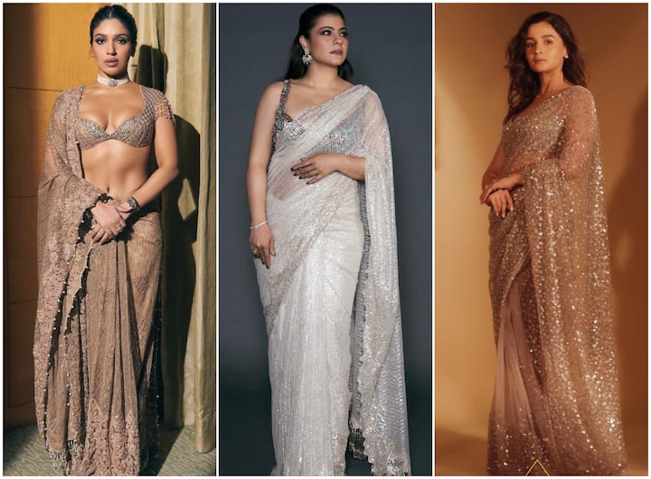 Shimmery dresses in pastel tones are in vogue, this season. Bollywood divas from Kajol to Alia Bhatt and Kriti Sanon are acing the style like a pro. Take a look as they dazzle in pastel hues.