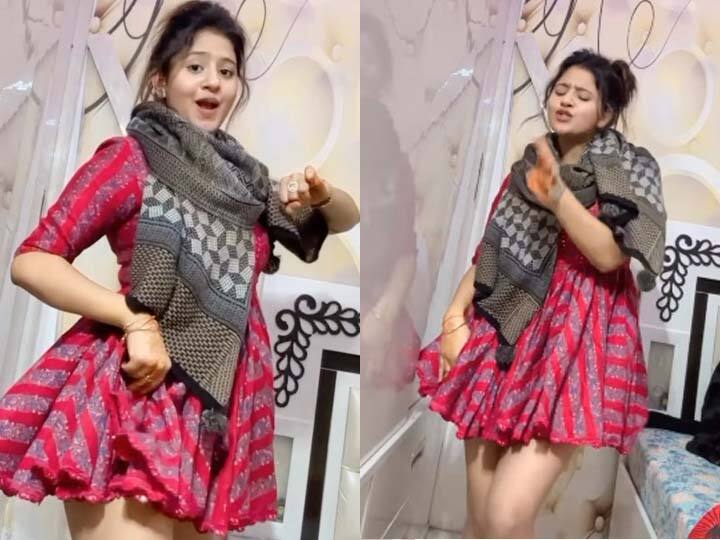 Anjali Arora sets the internet on fire with killer dance moves video viral watch here Anjali Arora Video: अंजलि अरोड़ा ने छोटी सी ड्रेस पहनकर दिखाए ऐसे किलर मूव्स, भूल जाएंगे 'कच्चा बादाम' वाला डांस वीडियो