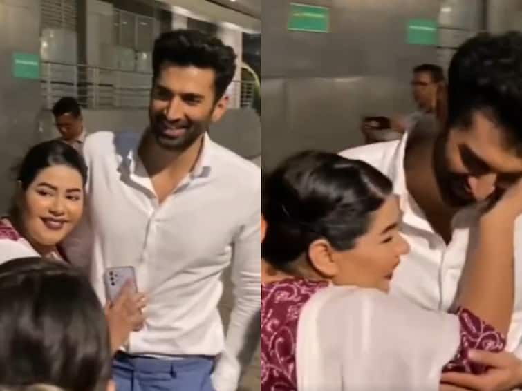 Aditya Roy Kapur Gets Uncomfortable And Pushes Back A Fan As She Forcefully Attempts To Kiss Him. Watch Video Aditya Roy Kapur Gets Uncomfortable And Pushes Back A Fan As She Forcefully Attempts To Kiss Him. Watch Video