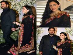 सिद्धार्थ-कियारा के रिसेप्शन में अंबानी की बड़ी बहू श्लोका ने लूटी महफिल, काली साड़ी में हीरो से लदकर पहुंचीं