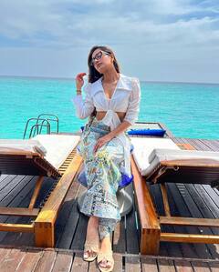 Dhanashree Verma photo: યુઝવેન્દ્ર ચહલની પત્ની ધનશ્રી વર્મા માલદીવમાં મસ્તી કરતી જોવા મળી, જુઓ તસવીરો