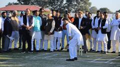 ব্যাট ঘোরাতেই বিপত্তি ! জ্যোতিরাদিত্যর শটে মাথা ফাটল বিজেপি কর্মীর