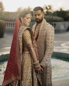 Hardik Pandya Wedding: नताशा स्टेनकोविक-हार्दिक पांड्या ने शेयर की शादी की नई तस्वीरें, सुर्ख लाल जोड़े में पति के साथ सात फेरे लेती दिखीं एक्ट्रेस