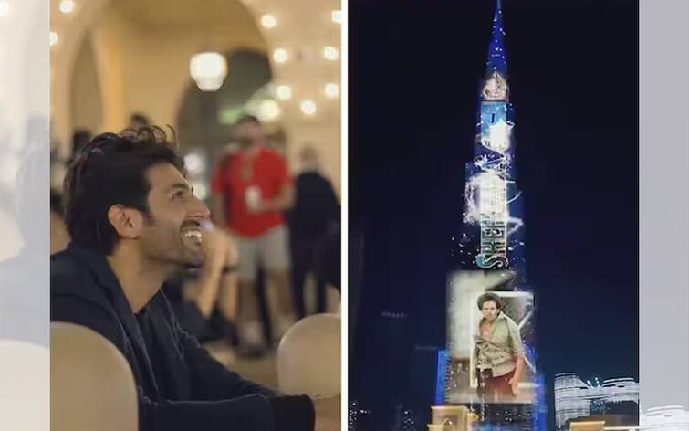 Rise & Shine For Kartik Aaryan As He Showcases Shehzada Teaser On Burj Khalifa! Kartik Aaryan: ‘પઠાણ’ના રસ્તે શહેજાદા, બુર્જ ખલીફા પર દેખાયું કાર્તિક આર્યનની ફિલ્મનું ટ્રેલર