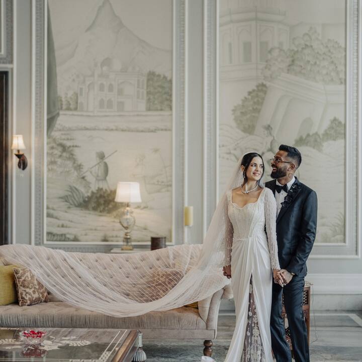 New pictures of their weddings have been shared on Instagram by Singer Aastha Gill and the resort where the couple got married.