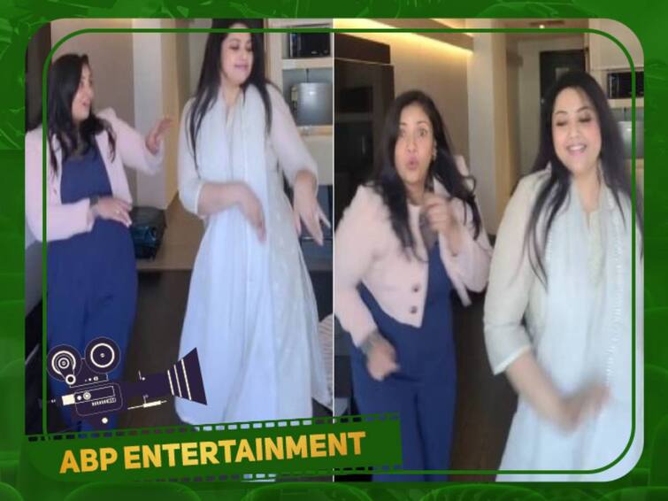 actresses Meena and sanghavi grab everyone's attention with theri cute dancing video Watch video : ’நட்புதான் சொத்து நமக்கு’ மீளாத்துயரில் இருந்து மீளும் மீனா.. கொண்டாடும் நண்பர்கள்..