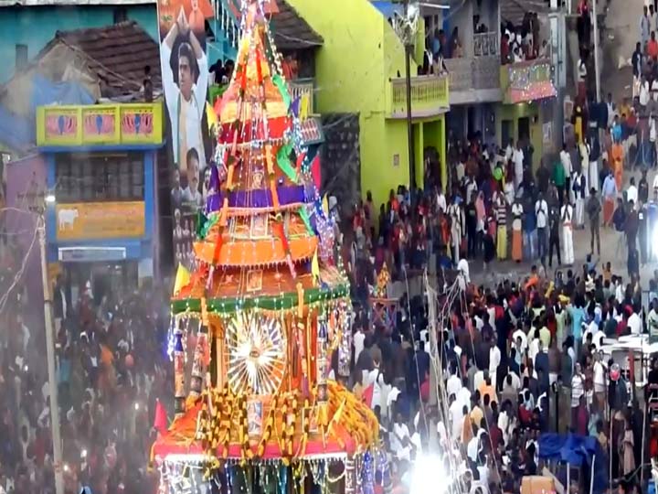 கொடைக்கானல் பூம்பாறையில் பழமையான குழந்தை வேலப்பர் கோவில் தேரோட்டம்