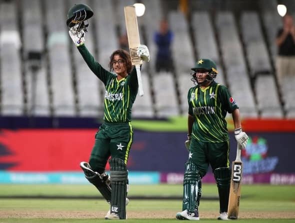 MUNEEBA ALI BECOMES FIRST PAKISTANI TO SCORE CENTURY IN WOMEN’S T20IS Women's T20 World Cup: મુનીબા અલીએ પાકિસ્તાન માટે રચ્યો ઇતિહાસ, ટી-20 વર્લ્ડકપ 2023માં ફટકારી સદી