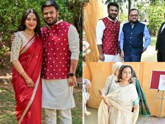 Swara Bhasker Engagement Pics:  कोर्ट मैरिज के बाद स्वरा भास्कर ने की फहद अहमद से सगाई, लंच पार्टी पर पहुंचे कई सेलेब्स