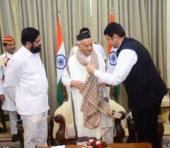 Governor : राज्यपाल भगतसिंह कोश्यारी यांना निरोप, मुख्यमंत्र्यासह उपमुख्यमंत्री राजभवनात उपस्थित