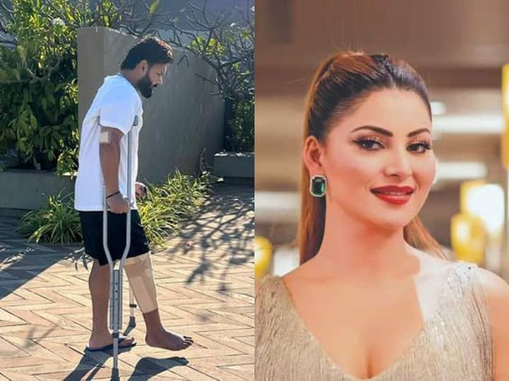 urvashi rautela reaction on rishabh pant latest photo from hospital viral video of rishabh ऋषभ पंत के एक्सीडेंट के बाद पहली बार बोलीं उर्वशी रौतेला, 'हमारी दुआ है...'