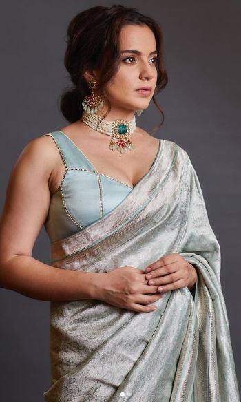 ਸਾੜ੍ਹੀ ਵਿੱਚ ਕੰਗਨਾ ਰਣੌਤ ਦਾ ਕਿਲਰ ਲੁੱਕ