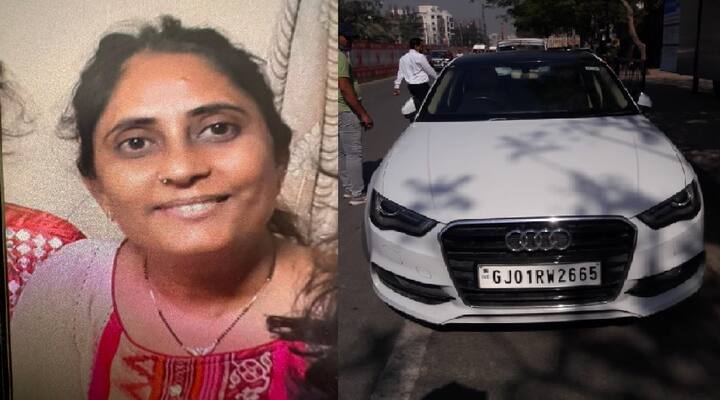 Surat An Audi driver killed a woman riding a moped, the driver left the car and ran away Surat:  ઓડી ચાલકે મોપેડ પર જતી મહિલાને અડફેટે લેતાં મોત, કાર મુકી ફરાર થયો ચાલક