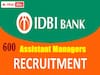 IDBI Jobs: డిగ్రీ అర్హతతో 600 జూనియర్‌ అసిస్టెంట్‌ మేనేజర్ జాబ్స్, ఏడాదికి రూ.6.50 లక్షల జీతం
