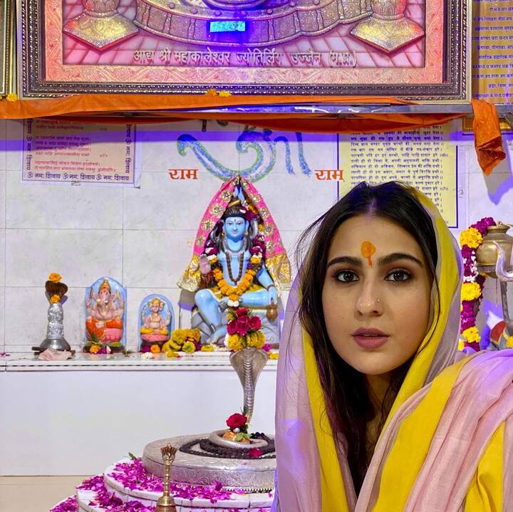 सारा अली खान की इन फोटो से अंदाजा आसानी से लगाया जा सकता है कि फिल्म केदारनाथ की तरह रियल लाइफ में भी सारा एक बड़ी शिव भक्त हैं.