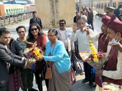अयोध्या पहुंची भारत गौरव यात्रा ट्रेन, 120 यात्रियों का रेलवे स्टेशन पर हुआ स्वागत, जानें शेड्यूल
