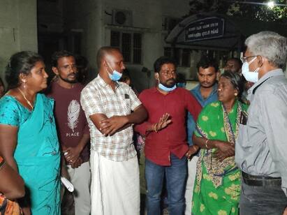 There is no sign of any shot on the body of the deceased fisherman... உயிரிழந்த மீனவர் உடலில் சுடப்பட்டதற்கான எந்தவித அறிகுறியும் இல்லை... உறவினர்கள் உடலை வாங்க மறுப்பு!