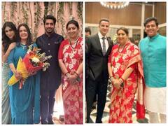 Smriti Irani Daughter Wedding : स्मृती इराणींच्या लेकीच्या वेडिंग रिसेप्शनला सेलिब्रिटींची मांदियाळी; पाहा फोटो...