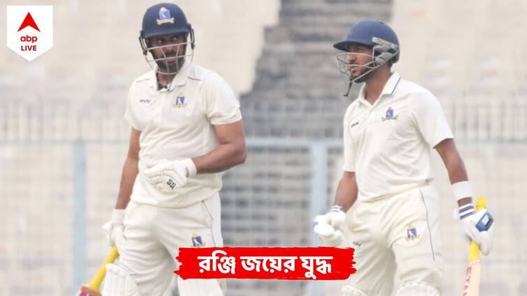 Ranji Trophy Final: Bengal ended day 3 at 169/4, trailing by 61 runs against Saurashtra at Eden Gardens Ranji Trophy: মনোজ-অনুষ্টুপের জুটিতে প্রত্যাঘাতের স্বপ্ন, রঞ্জির ফাইনাল কি রুদ্ধশ্বাস সমাপ্তির দিকে?