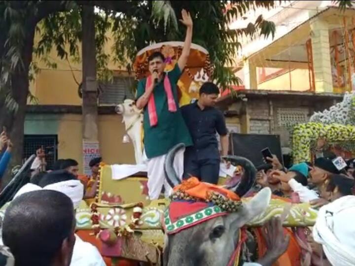 Mahashivratri Puja Nityanand Rai blessings for PM Narendra Modi in Shivji procession in Hajipur ann Mahashivratri Puja: हाजीपुर में शिवजी की बारात में नित्यानंद राय बैलगाड़ी से हुए शामिल, PM नरेंद्र मोदी के लिए मांगा आशीर्वाद 