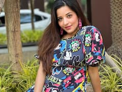 Bhojpuri Actor Monalisa Aces Quirky Prints In A Comfy Dress. See Pics