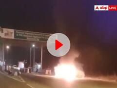Watch: जौनपुर में चलती कार में अचानक लगी भीषण आग, लोगों ने फिल्मी अंदाज में यूं बचाई जान, रोंगटे खड़े कर देगा वीडियो