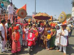 Shiv Jayanti 2023 : सोलापुरातील शिवप्रेमीची अनोखी मानवंदना!