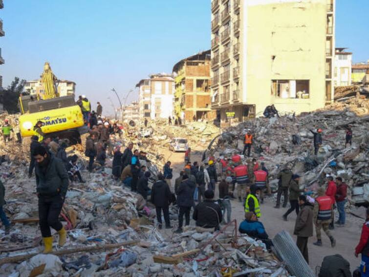 Turkey Earthquake death toll 46000 bulldozer Operator Prays To Find Bodies To Allow Families Grave Mourn Turkiye Earthquake: Rescuer Prays To Find Bodies Under Rubble As Death Toll Mounts 46,000-Mark. Here's Why