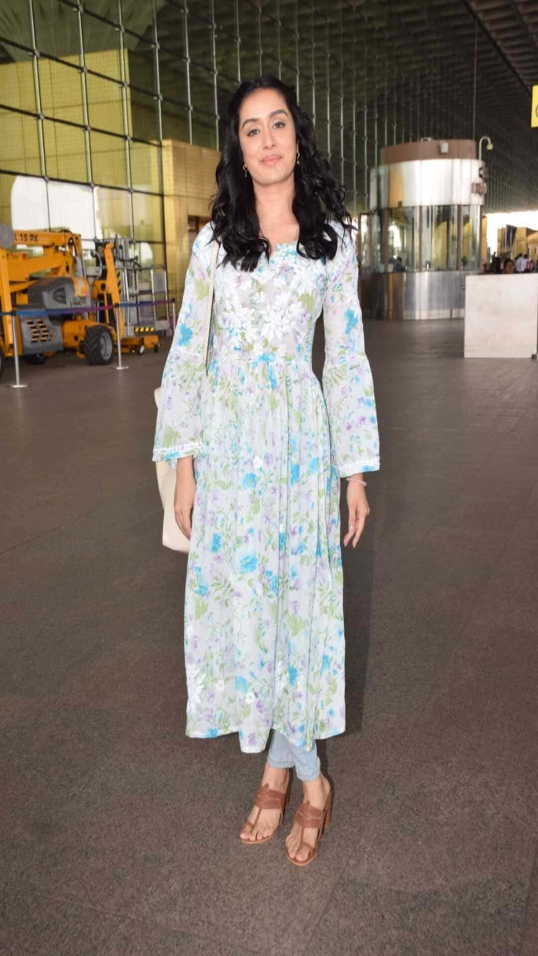 Rashmika Mandanna In A Pretty Kurta At The Airport