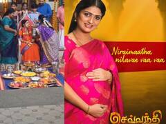 Divya Shridhar: சீரியலிலும் நிஜத்திலும் வளைகாப்பு... செவ்வந்தி சீரியல் நடிகை திவ்யாவுக்கு குவியும் வாழ்த்துகள்!
