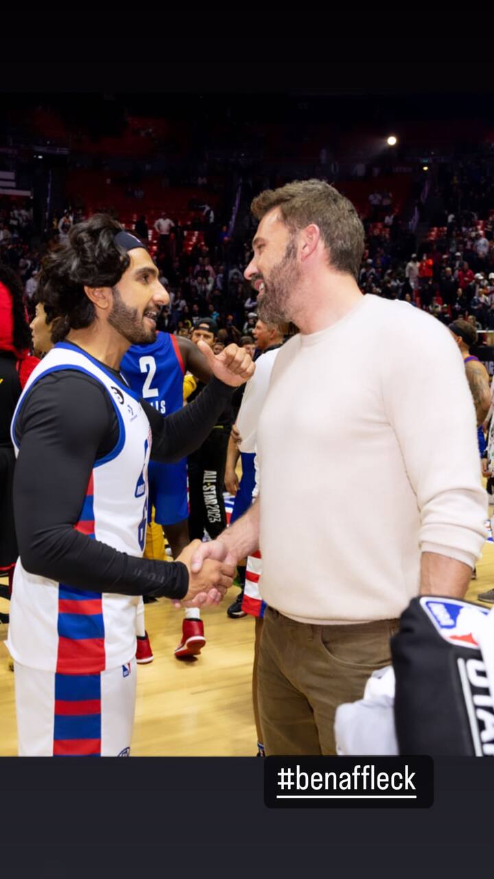 Ben Affleck introduces Ranveer Singh at NBA All-Star Celebrity Game 2023,  fans say 'Gully Boy meets Batman