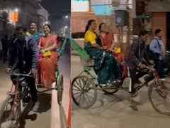 కాశీ వీధుల్లో మంత్రి రోజా రిక్షా ప్రయాణం - వీడియో వైరల్