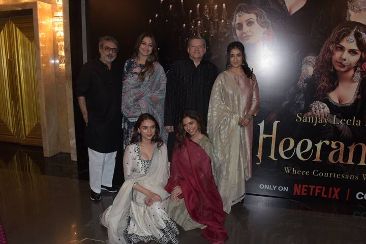 'Heeramandi' is a historical epic and tells the story of three generations of courtesans in the eponymous pre-Independence era district. 'Heeramandi' will soon be available to stream on Netflix. (All Image: Manav Manglani).