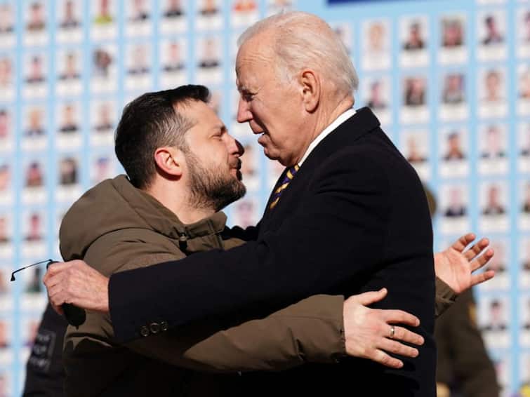 RUSSIA UKRAINE ANNIVERSARY US President Joe Biden On Surprise Visit To Kyiv Russian Invasion Complete One Year US President Joe Biden On Surprise Visit To Kyiv, Reassures 'Unwavering Commitment' To Ukraine Democracy