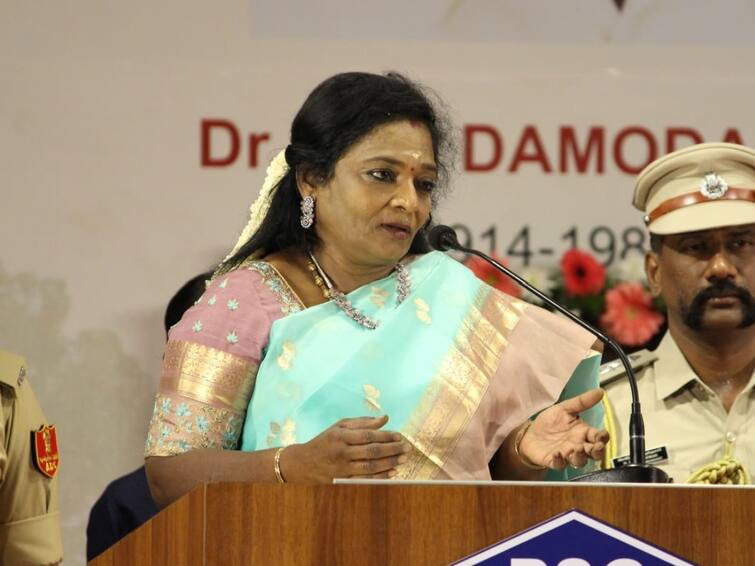 Tamilisai Soundrarajan said that the central government has made us the governor because the people of Tamil Nadu made us a member of parliament ‘தமிழக மக்கள் எங்களை பாராளுமன்ற உறுப்பினராக்காததால் மத்திய அரசு ஆளுநராக்கியுள்ளது’ - தமிழிசை செளந்திரராஜன் பேட்டி