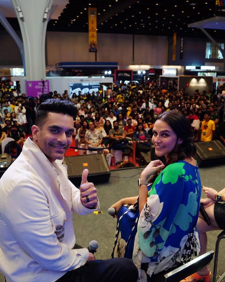The audio series revolves around a married couple Raghavan Rao (played by Angad) and Savi (played by Neha) and it also explores the complexities of relationships during the lockdown. (Image Source: Instagram)
