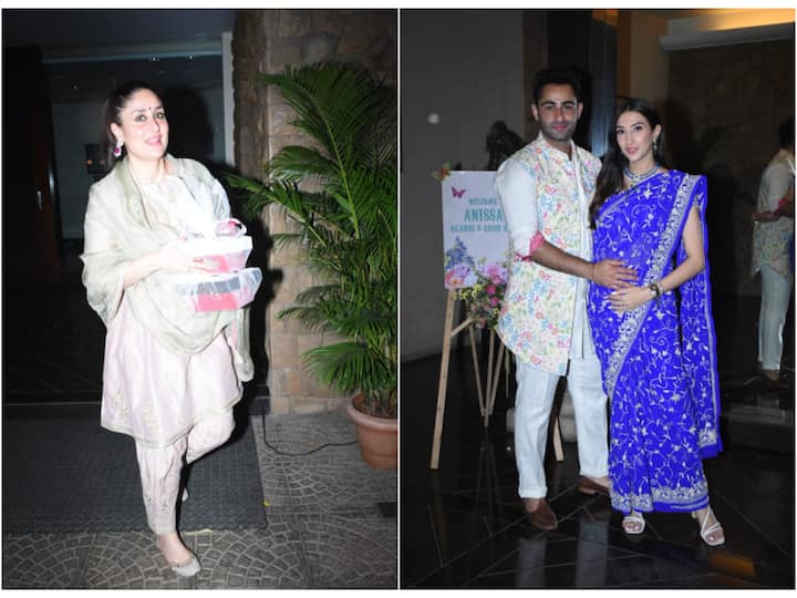 Kareena Kapoor's cousin Armaan Jain hosted a baby shower ceremony for his wife Anissa Malhotra. The couple is expecting their first child together.