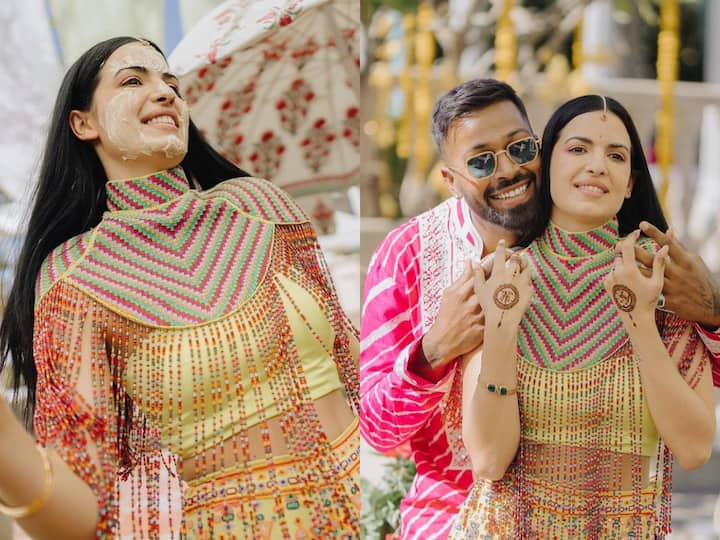 Hardik Pandya And Natasa Stankovic's haldi ceremony photos are now out, and they are stunning.