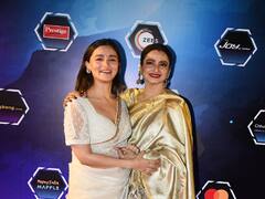 Alia Bhatt And Rekha Pose Together At Dadasaheb Phalke Awards 2023 Red Carpet. In Pics