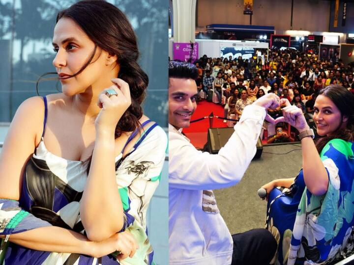 Neha Dhupia is always a notch higher in her fashion game and style statement. The former Miss India recently made heads turn in a quirky blue outfit. Take a look.