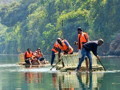 In Pics: केरल की तर्ज पर छत्तीसगढ़ के इस नेशनल पार्क में Bamboo River Rafting शुरू, तस्वीरें देखकर आपको भी आ जाएगा मजा
