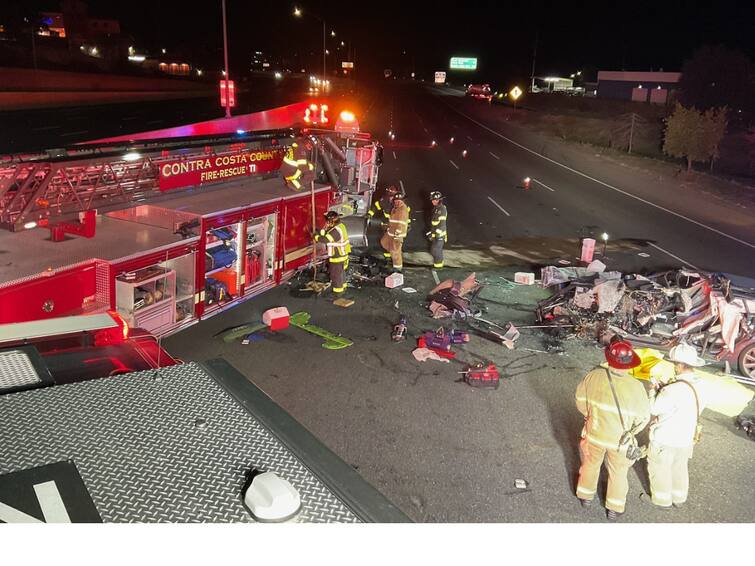 Tesla Driver Killed After Hitting Fire Truck Parked On California Freeway Tesla Driver Killed After Hitting Fire Truck Parked On California Freeway