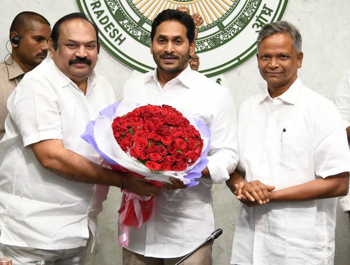 సీఎం జగన్ ను కలిసిన ఎమ్మెల్సీ అభ్యర్థి మేరుగ మురళీధర్