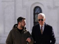 US President Joe Biden Pays Surprise Visit To Kyiv Ahead Of Russia-Ukraine War Anniversary. SEE PICS
