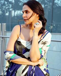 Decoding Neha Dhupia's Quirky Blue Outfit