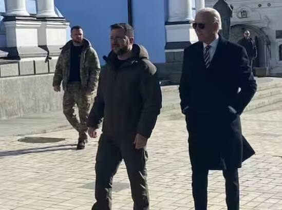 Joe Biden Visit Ukraine:  ਏਅਰ ਸਟ੍ਰਾਈਕ ਦੇ ਸਾਇਰਨ ਦੇ ਵਿਚਕਾਰ, ਬਿਡੇਨ ਜਾਨ ਹਥੇਲੀ 'ਤੇ ਰੱਖ ਕੇ ਕਿਵੇਂ ਪਹੁੰਚੇ ਕੀਵ, ਵੇਖੋ ਤਸਵੀਰਾਂ