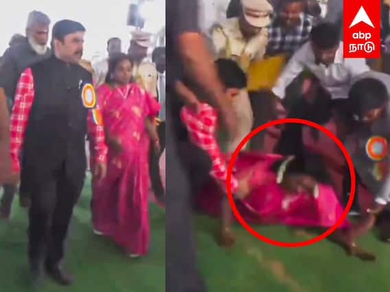 Tamilisai Slip : ஸ்லிப் ஆன தமிழிசை.. பதறிய அதிகாரிகள்